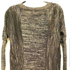 Scoop Nyc Women's Navy Blue Metallic Top